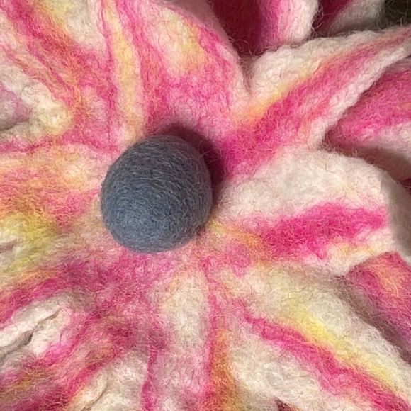 Felt Floral Statement Hat